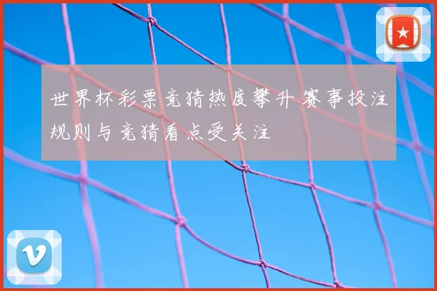 世界杯彩票竞猜热度攀升 赛事投注规则与竞猜看点受关注
